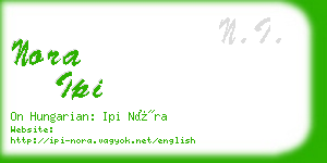 nora ipi business card